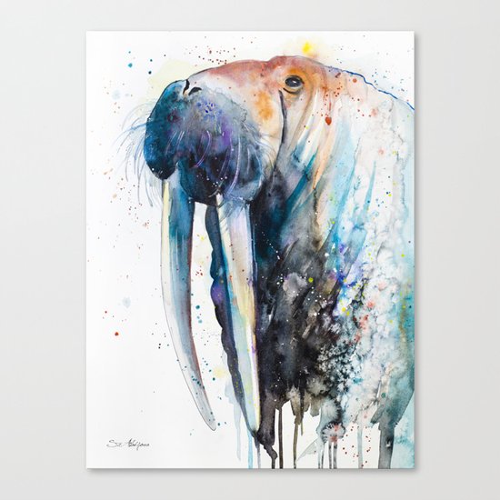 Walrus Canvas Print