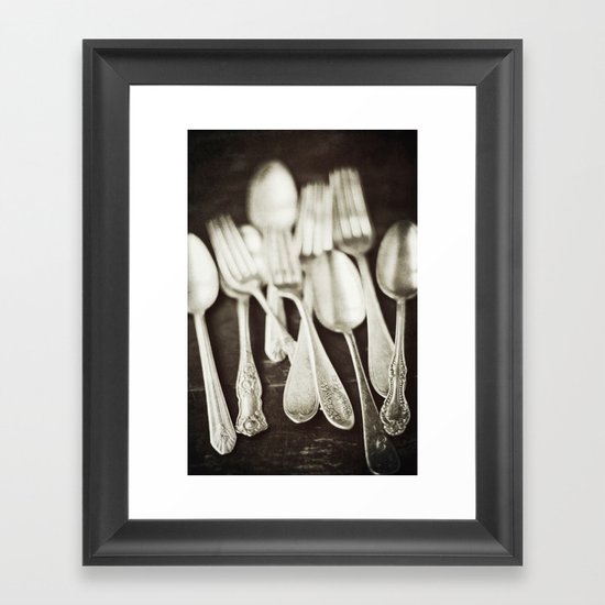 Antique Silverware Framed Art Print