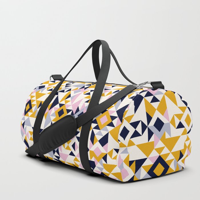 Modern Geometric Abstract Aztec Motif Inspired Duffle Bag