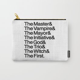 The Big Bads Carry-All Pouch | Bigbad, Villian, Buffy, Movies & TV, Black and White, Vampire, Graphicdesign 