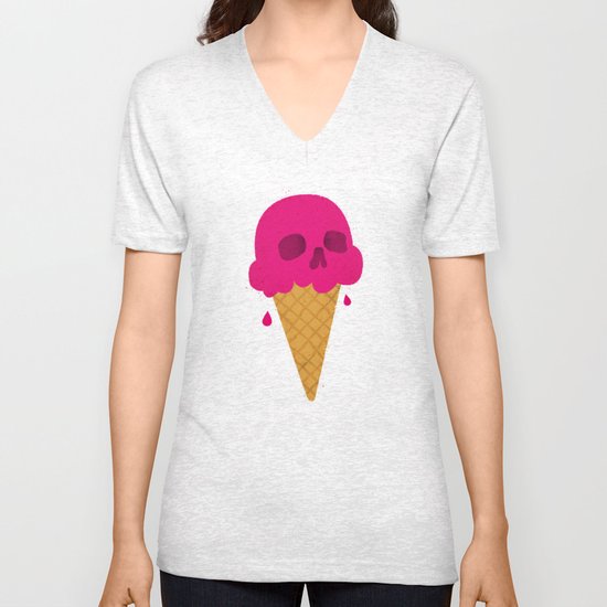 Skull Scoop. Unisex V-Neck