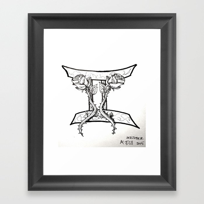 Gemini Framed Art Print