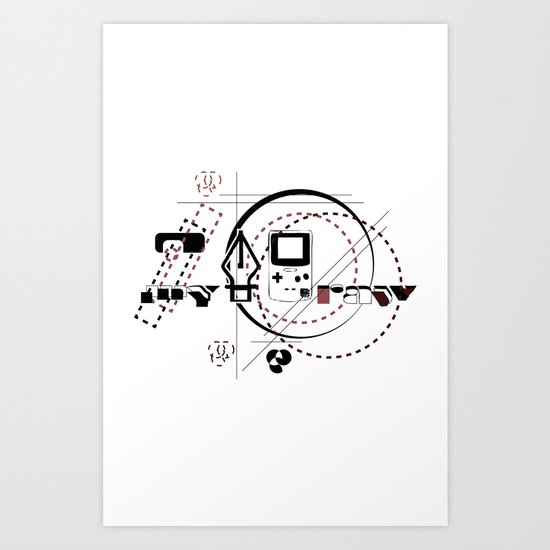 Pen Game Art Print