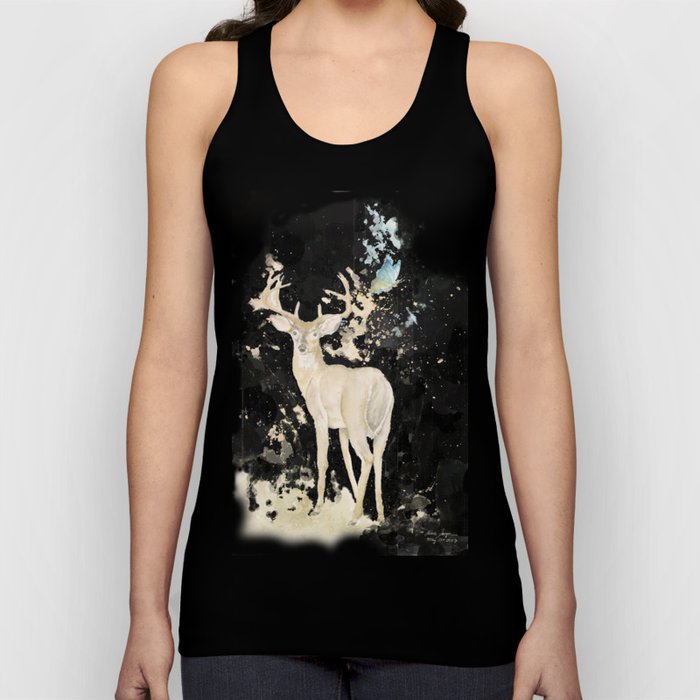 Deer and butterfly Tank Top