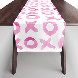 Xoxo valentine's day - pink Table Runner