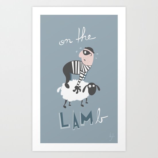 on the LAMb Art Print