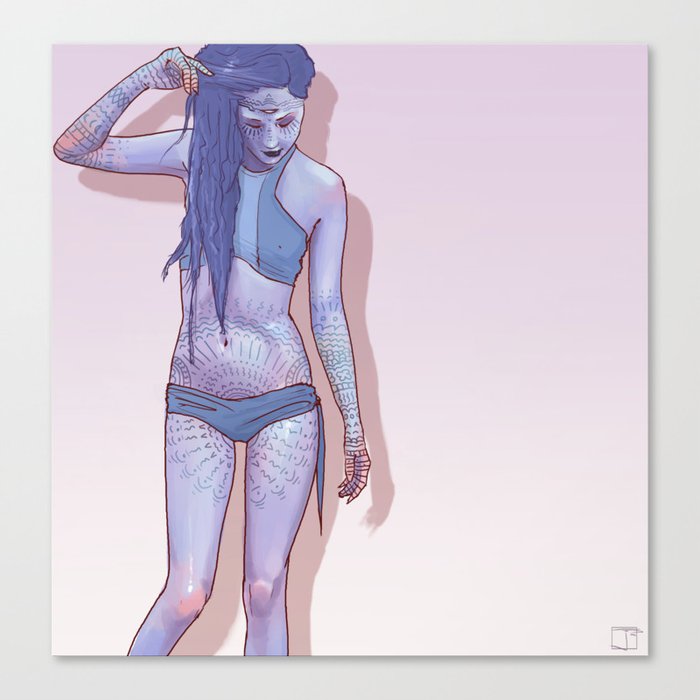 Rave Girl Canvas Print