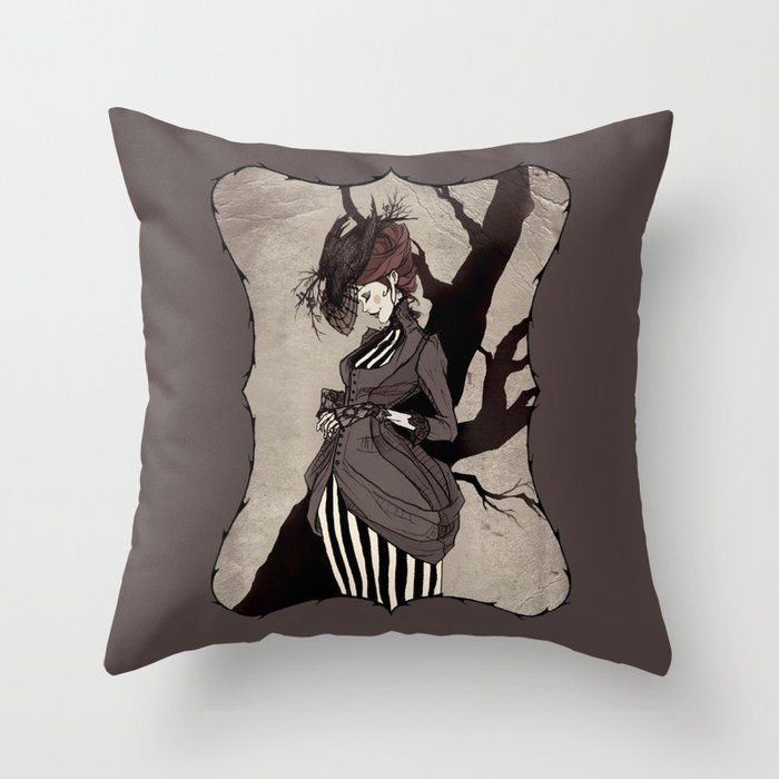 Black Silk Throw Pillow by abigaillarson Society6