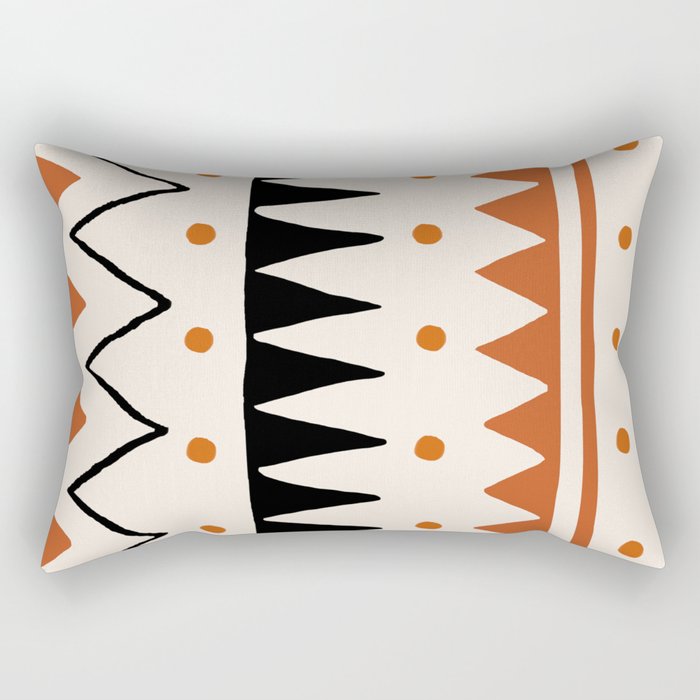 Abstraction_PRIMITIVE_TRIBE_LOVE_PATTERN_POP_ART_09PT Rectangular Pillow