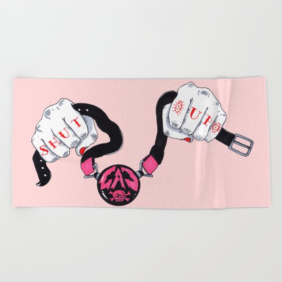Shut Up Beach Towel