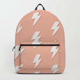 Thunder Pattern Peach Pink Backpack