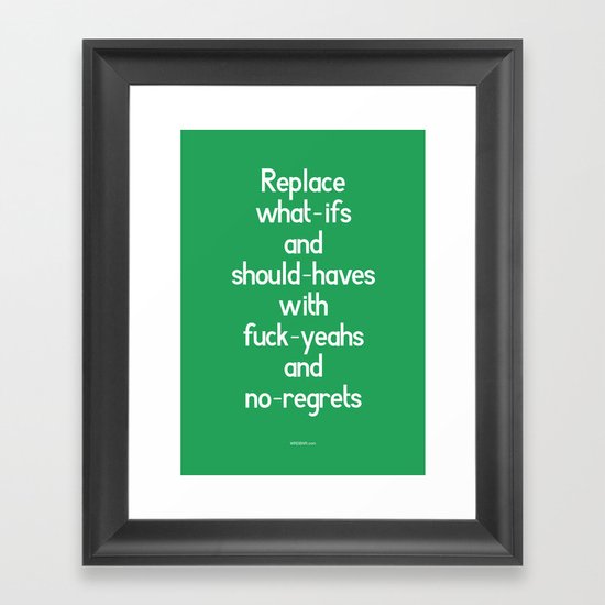 Replace Framed Art Print
