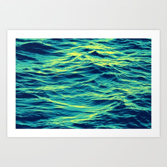 OVER THE OCEAN Art Print