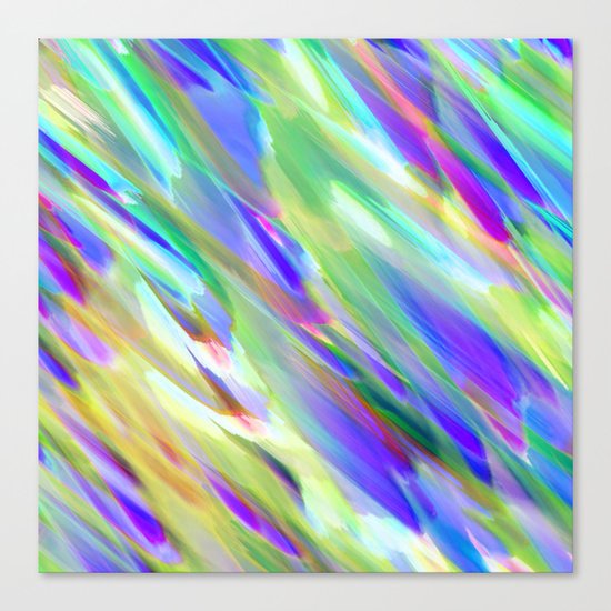 Colorful digital art splashing G401 Canvas Print