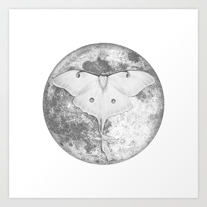 Moon Moth Art Print