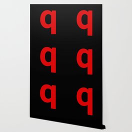 letter Q (Red & Black) Wallpaper