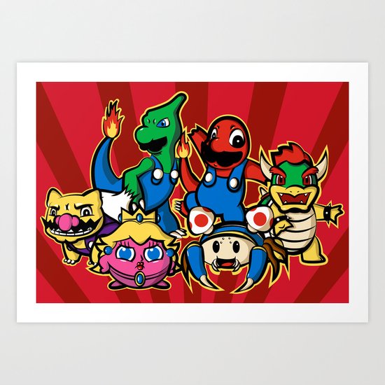 Mariomon Art Print