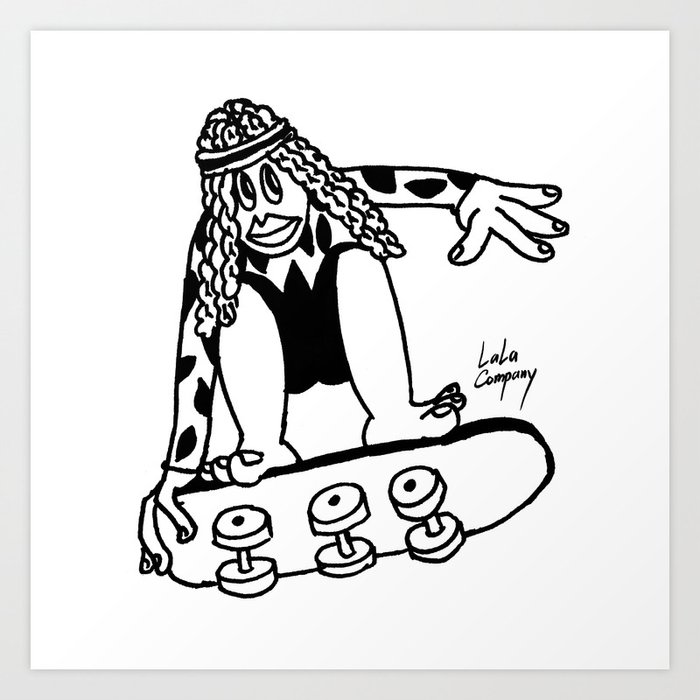 Skate Boy Art Print