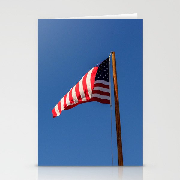 Photograph of an American Flag Stationery Cards