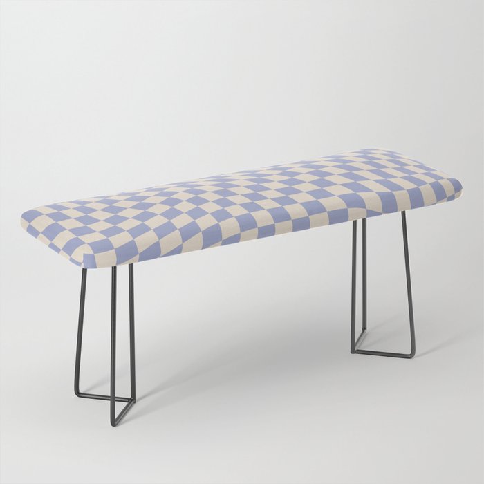 Calming Chequered Swirl in Moody Lavender Bench