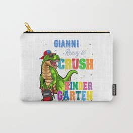 Gianni Name, I'm Ready To Crush kindergarten T Rex Dinosaur Carry-All Pouch