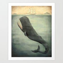 Leviathan Below Art Print