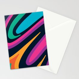 Psychedelic Sexy Multicolored Dreams of Marble Stationery Card