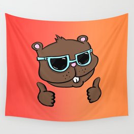 Thumbs Up Gopher Wall Tapestry