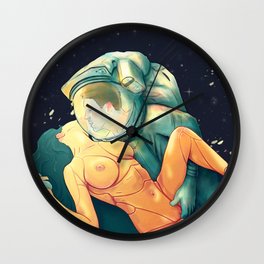 Erotic Space 01 Wall Clock