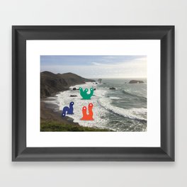 Monsters in North California Framed Art Print