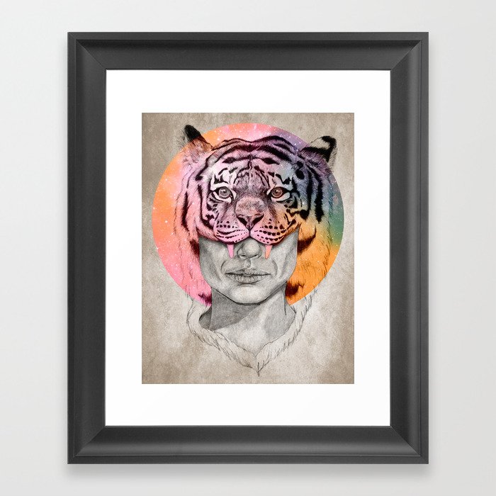 The Tiger Lady Framed Art Print
