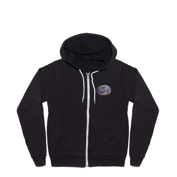 Peace Out, Astronaut! Full Zip Hoodie