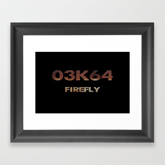 Firefly Class 03K64 Serenity Framed Art Print