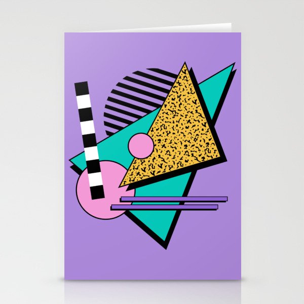 Memphis pattern 103 - 80s / 90s Retro Stationery Cards