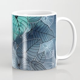 Tropical Foliage Blues Mug