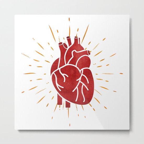 Heart Metal Print