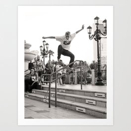 Boarding on the Boulevard Art Print | Sports, Photo, People 