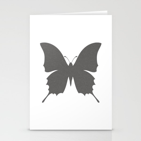 Vintage Charcoal Butterfly Stationery Cards