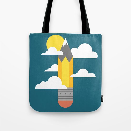 Mountains at My Fingertips Tote Bag