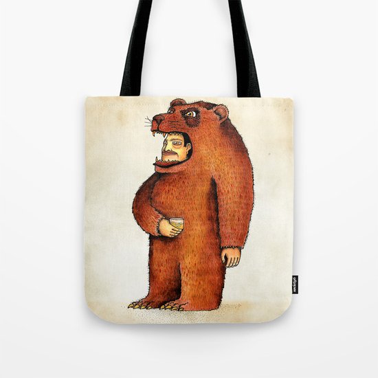 Oso pico tibio Tote Bag