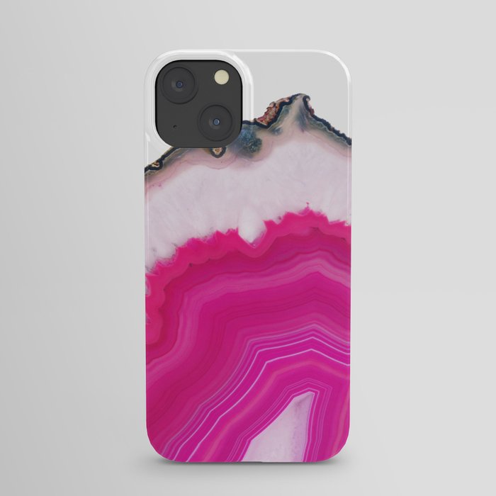 Pink Agate Slice iPhone Case