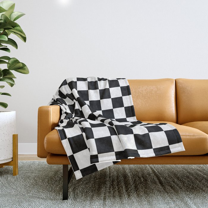 Checkered store flag blanket