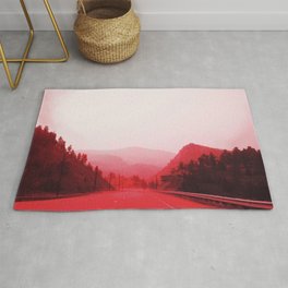 red mountain road Rug