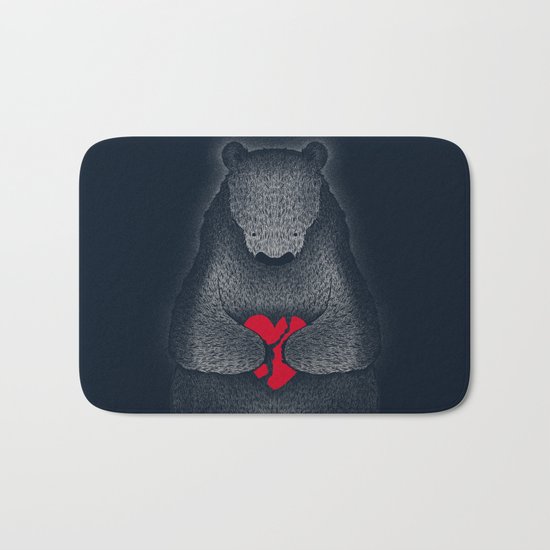 Broken (Dark Blue) Bath Mat