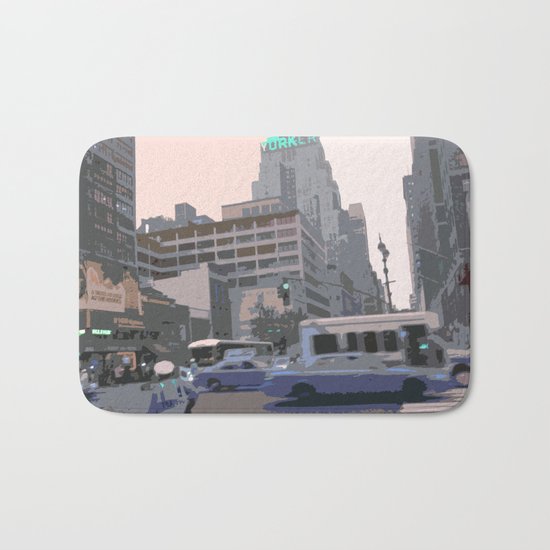 NY#6 The New Yorker, Manhattan Bath Mat