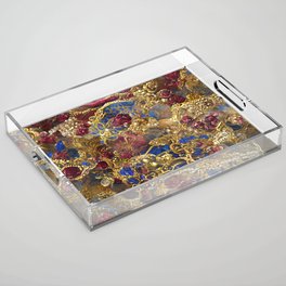 Gold, Sapphire and Ruby Acrylic Tray
