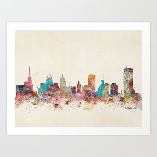 buffalo city new york Art Print