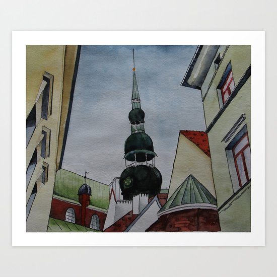 roof geometry Art Print