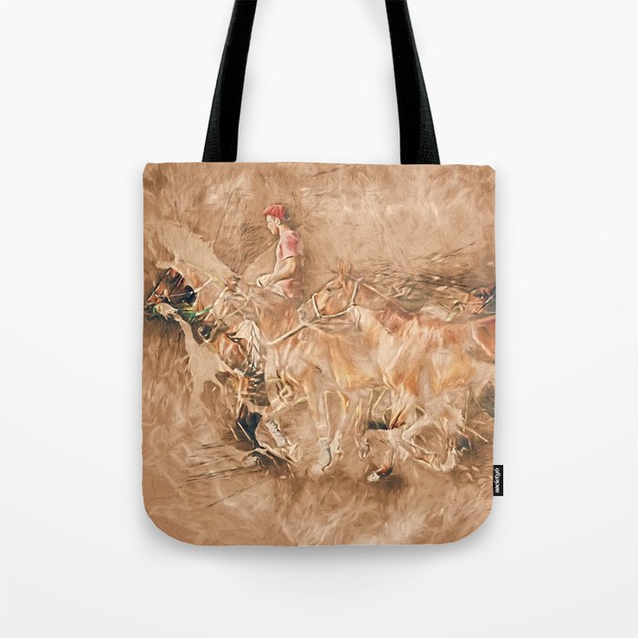 Abstract master of the horse Tote Bag