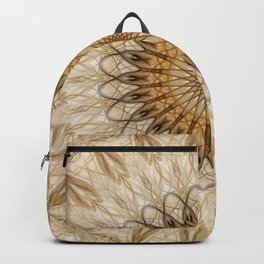 Pretty golden and beige mandala Backpack